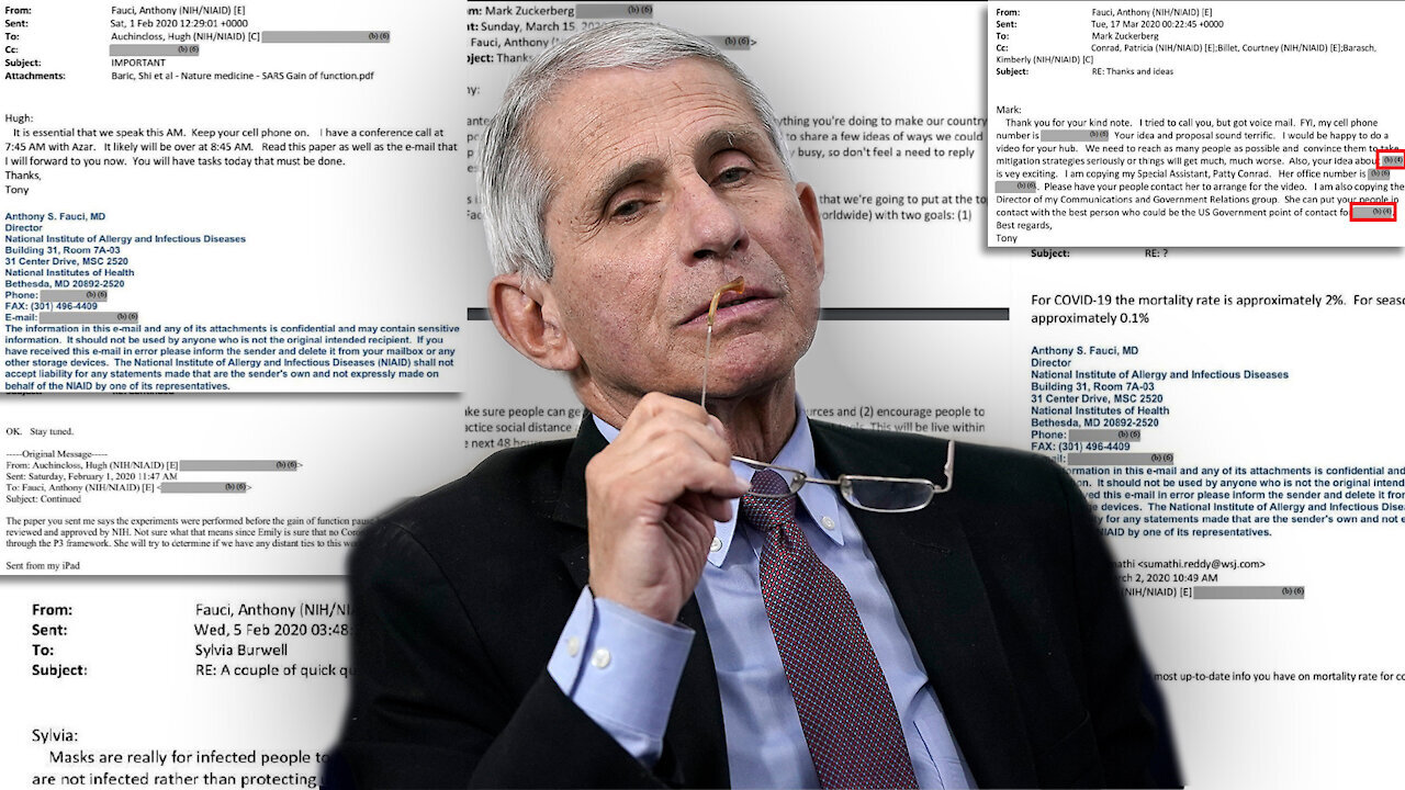 Leaked Emails Reveal Fauci Crimes