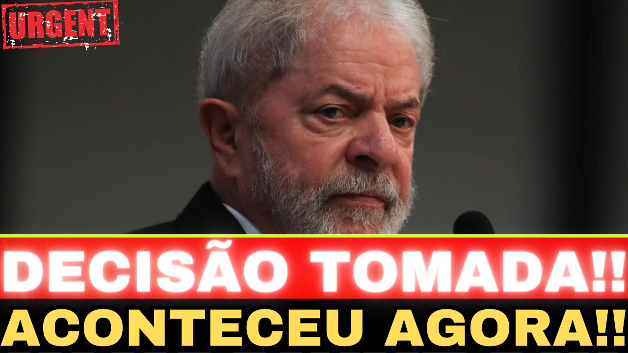 URGENTE!! LULA TOMA DECISÃO!! NOTÍCIA ABALA O PÁIS!!