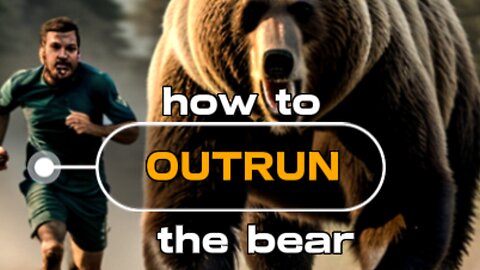 The BEAR 🐻 and 2 MEN story 📖 - outrunning the bear!