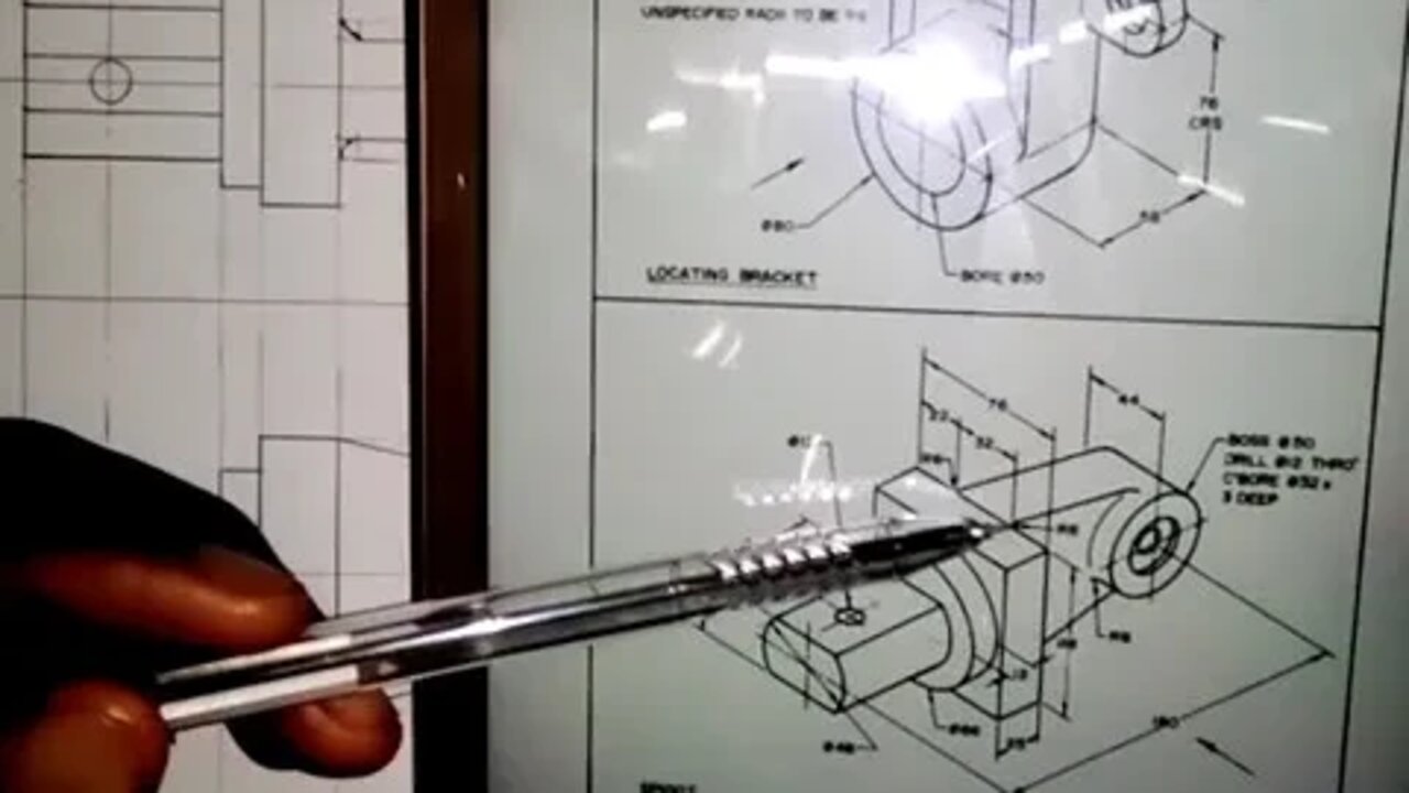 Machine Drawing 2: End Elevation