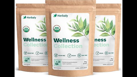 Herbaly Wellness Collection Tea - 8 Active Herbs