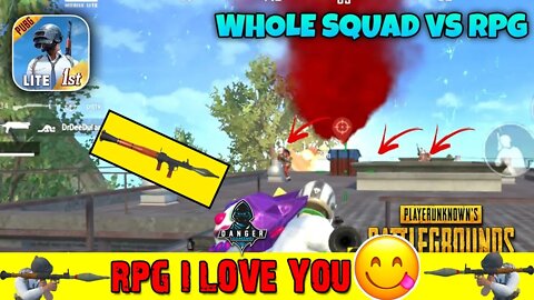 Whole Squad VS RPG, Epic Fight | PUBG Mobile Lite | Danger x Gaming