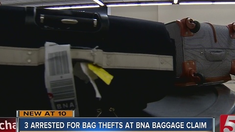 3 Arrested For Stealing Bags At BNA