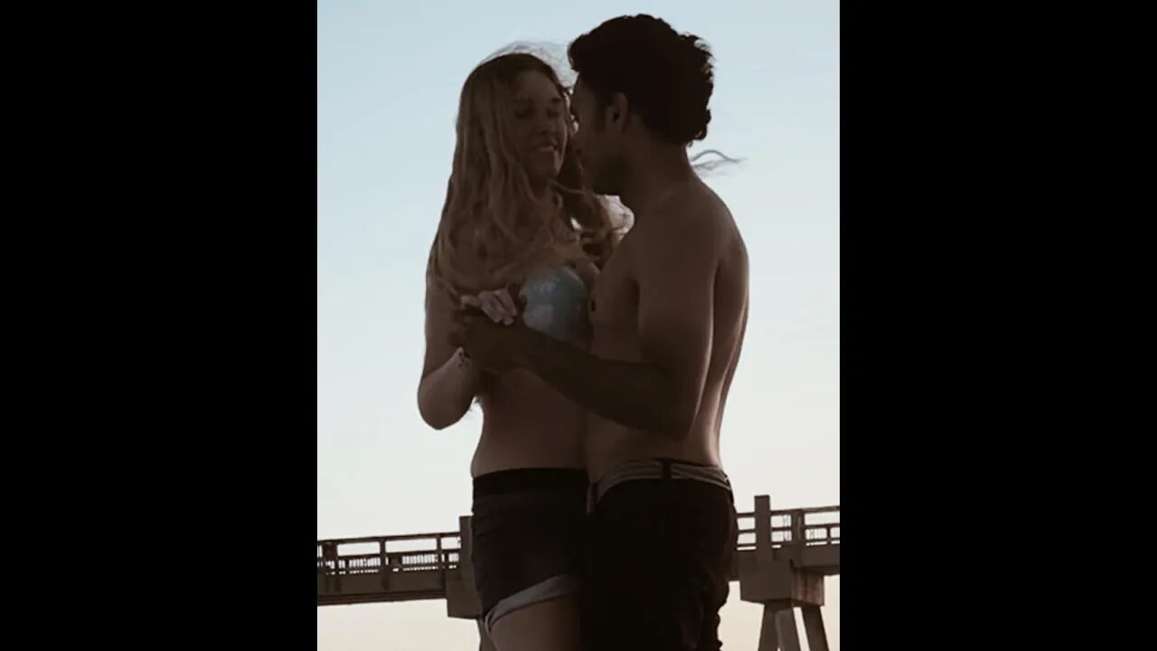 Country swing dancing on the beach #shorts #beach #dancingonthebeach