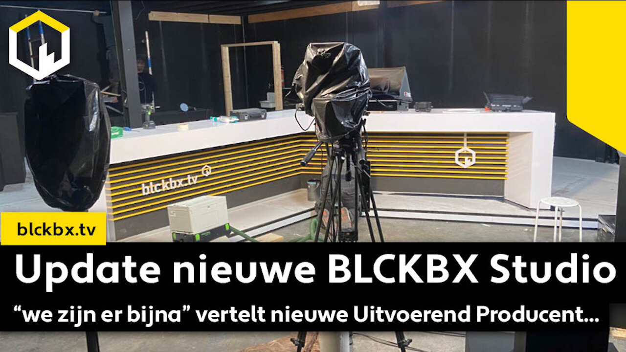 Update nieuwe BLCKBX Studio. “We zijn er bijna” vertelt nieuwe Uitvoerend Producent...