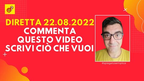 Commenta questo video | Scrivi ciò che vuoi | Musica in diretta 22.08.2022 | free music