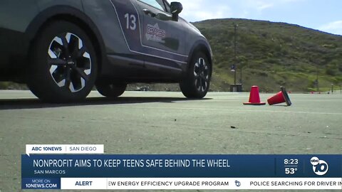 Nonprofit aiming to keep teens safe behind the wheel makes pit stop in San Marcos