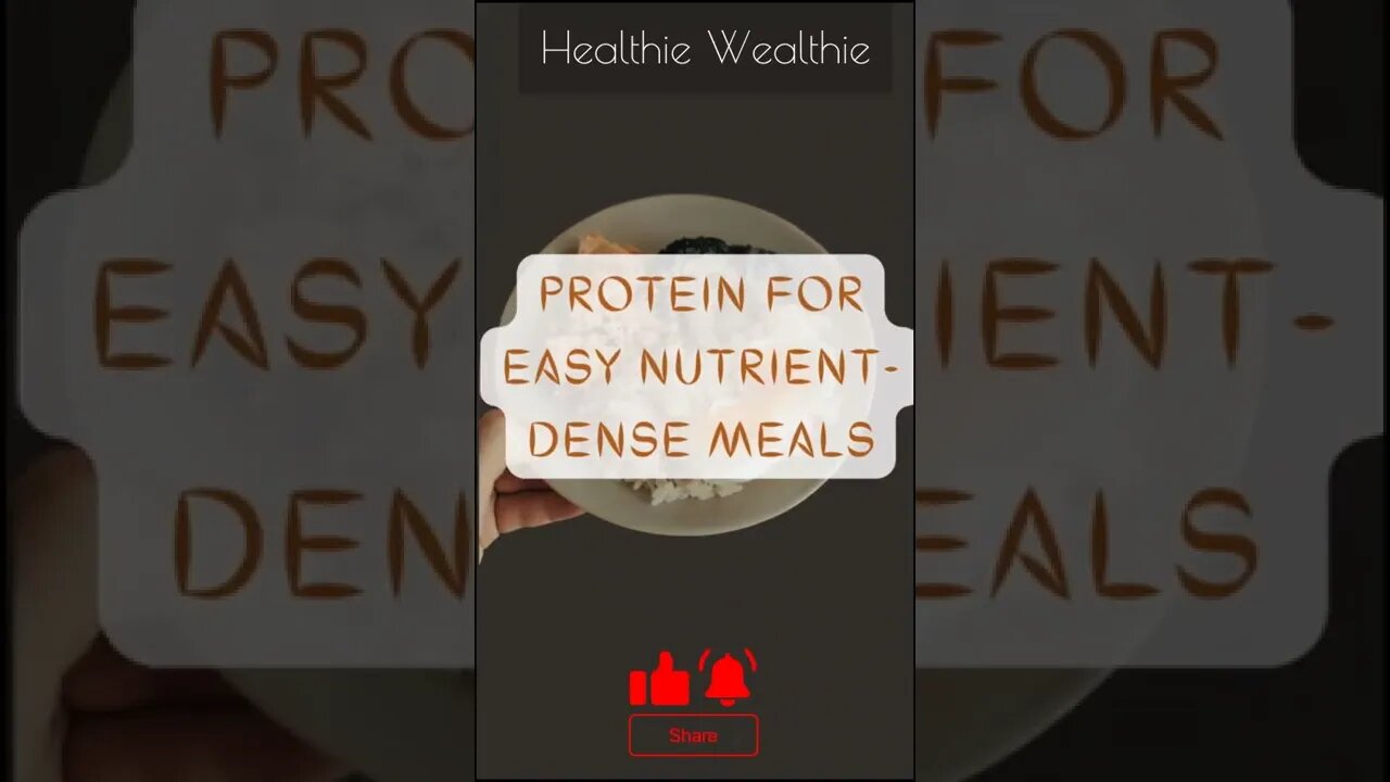 Healthie Wealthie - The Ultimate Protein for Nutrients