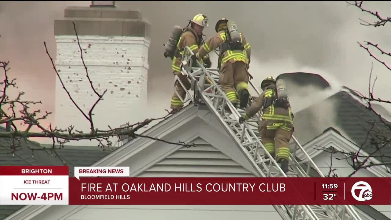 Oakland Hills Golf Club Fire
