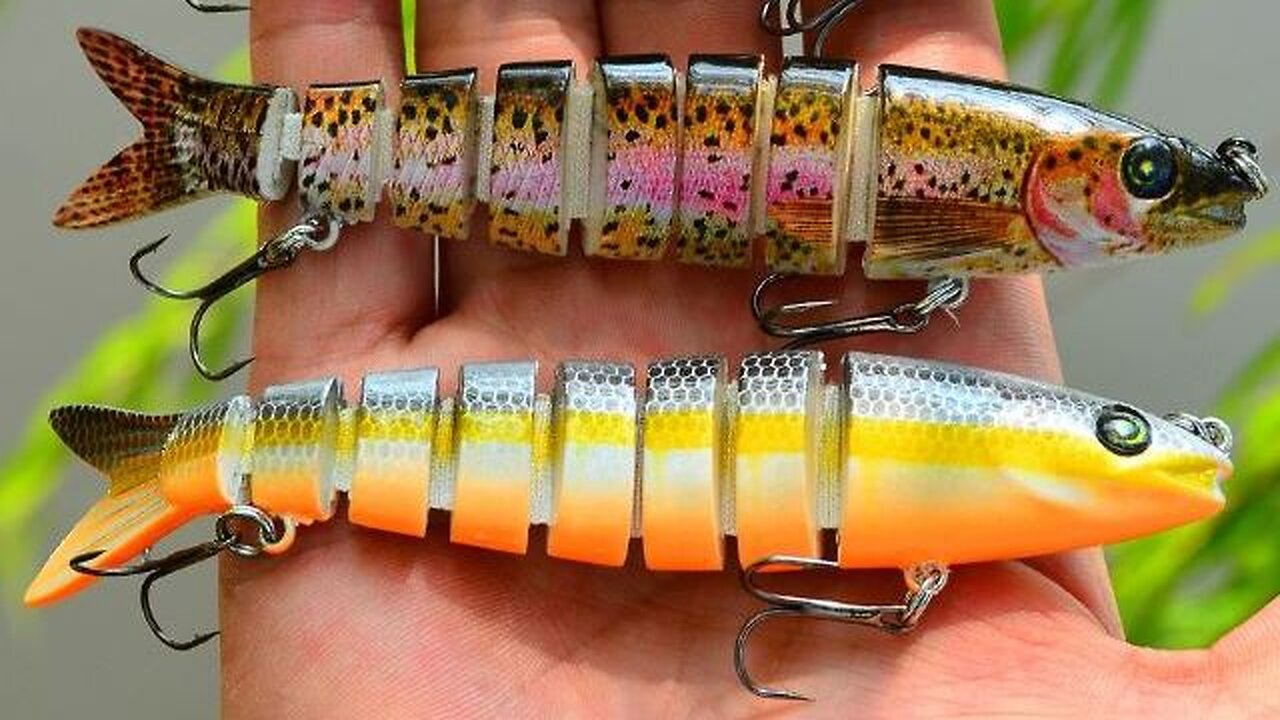 Multi Jointed Wobblers Swimbait Hard Bait Fishing Tackle for Crankbait