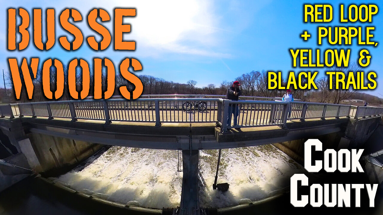 Busse Woods: Red Loop + Purple, Yellow & Black Trails - Round Trip - April 2023