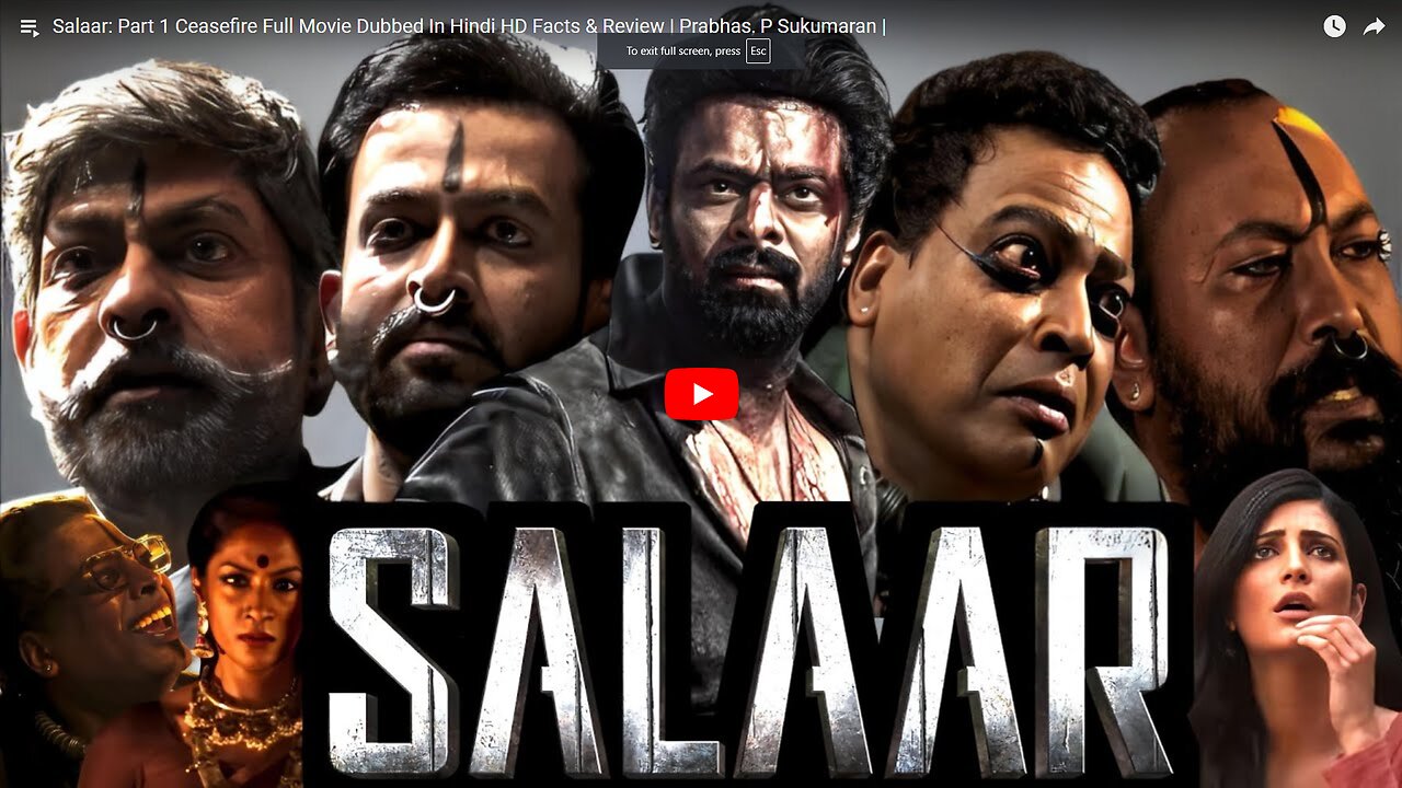 Salaar 2023 UnCut Dual Audio [Hindi + Telugu] Full Movie HD 2160p HEVC ESub - FilmyCab 1