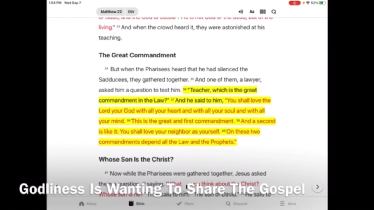 Godliness 11: Wanting To Share The Gospel With Others