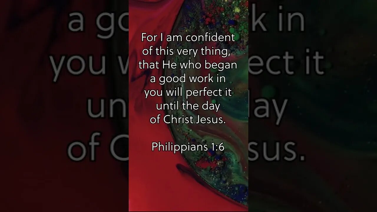 Sanctification? Guaranteed! * Philippians 1:6 * Today’s Verses