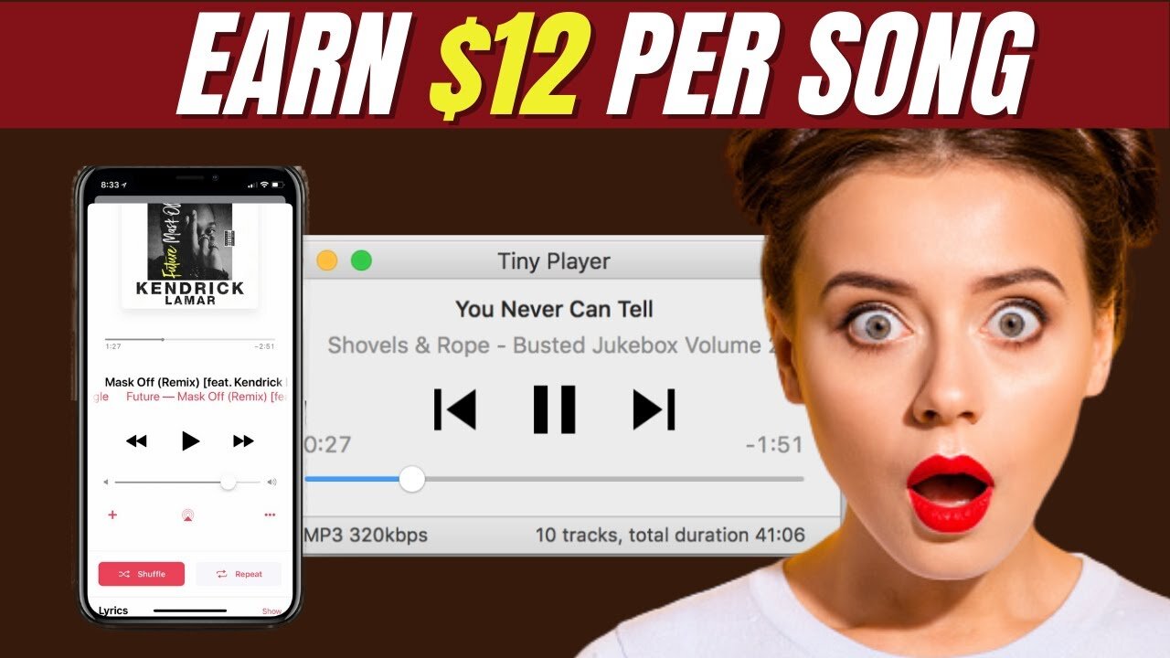 Earn $800 Just By Listening To Music! (Make Money Online 2023)