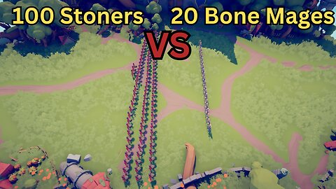 100 Stoners Versus 20 Bone Mages || Totally Accurate Battle Simulator