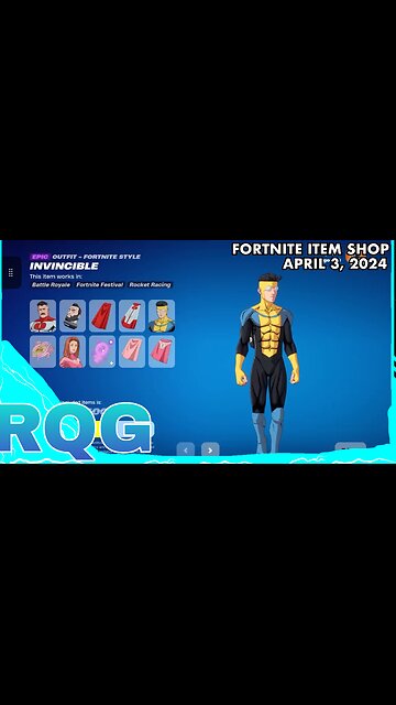 INVINCIBLE IS BACK… AGAIN☹️ FORTNITE ITEM SHOP (April 3, 2024)