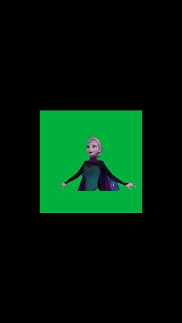 Green Screen –frozen let it go