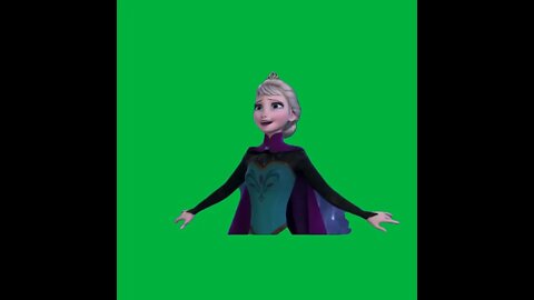 Green Screen –frozen let it go