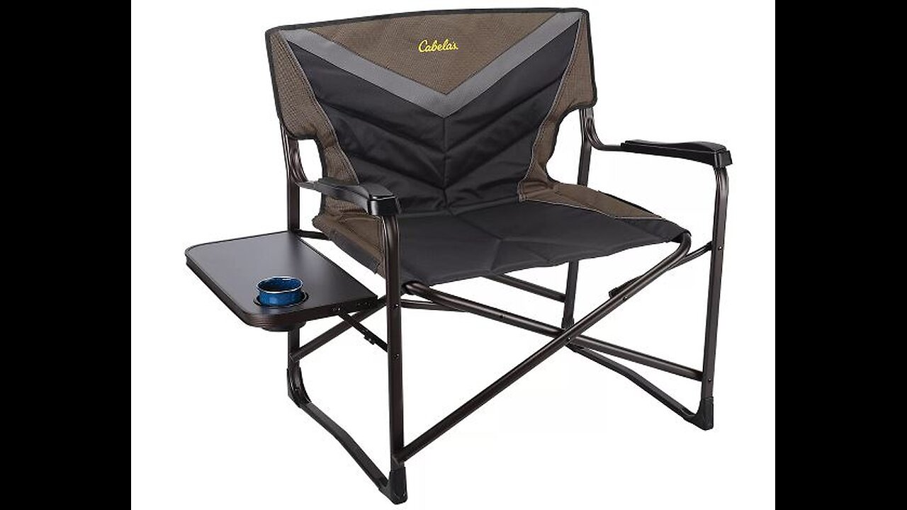 Cabelas Big Outdoorsman Directors Chair with Side Table