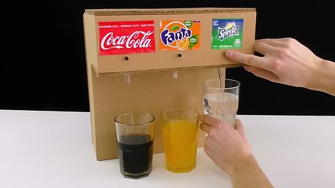 How to Make Coca Cola Soda Fountain Machine with 3 Different Drinks at Home