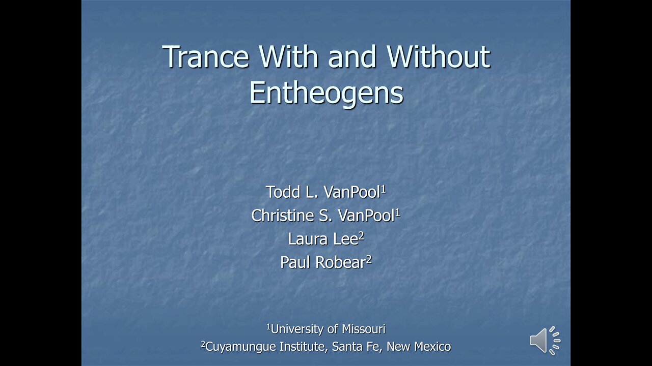 Trance with and without Entheogens