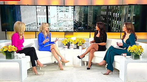 Emily Compagno and Cheryl Casone (with Morgan and Kayleigh) Feb 20 2024