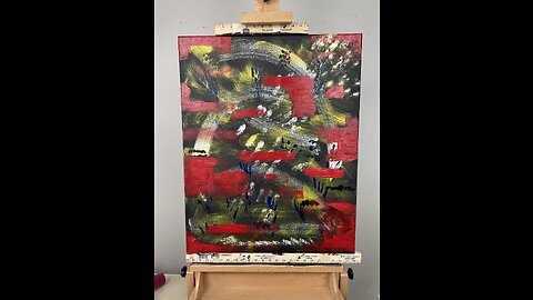 "New World Order" Acrylic Painting Demonstration, Abstract Art 24x30