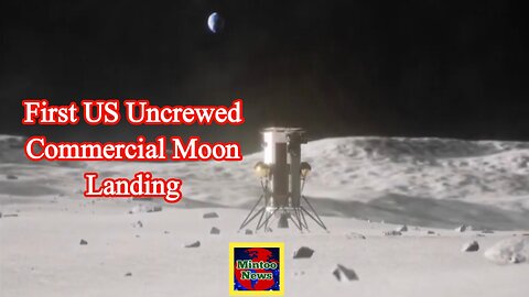 US lander successfully touches down on the moon
