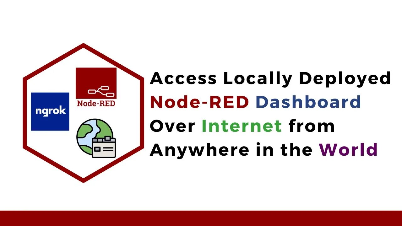 How to Access your Local Node-RED Dashboard Over Internet from Anywhere in the World | Ngrok |