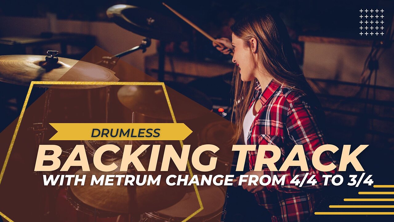 Dynamic Drumless Backing Track | 4/4 to 3/4 Time Signature Change