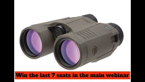 Sig Sauer KILO6K HD RANGEFINDER BINOCULARS MINI #3 FOR THE LAST 7 SEATS IN THE MAIN WEBINAR