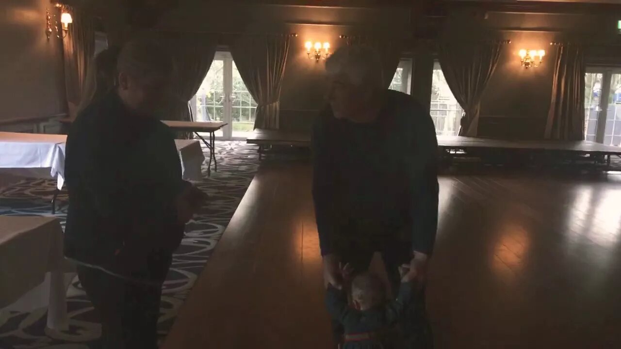 This young lady is 2 years old. She was unable to walk when she came in. Now look at her go👣😊