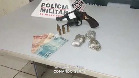 Bairro São Tarcísio: homem com deficiência física preso com droga dinheiro e arma em Gov. Valada