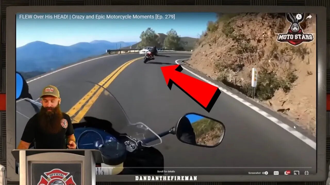 a motorcycle rider's worst fear