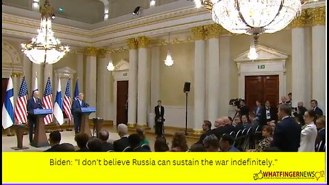 Biden: "I don't believe Russia can sustain the war indefinitely."