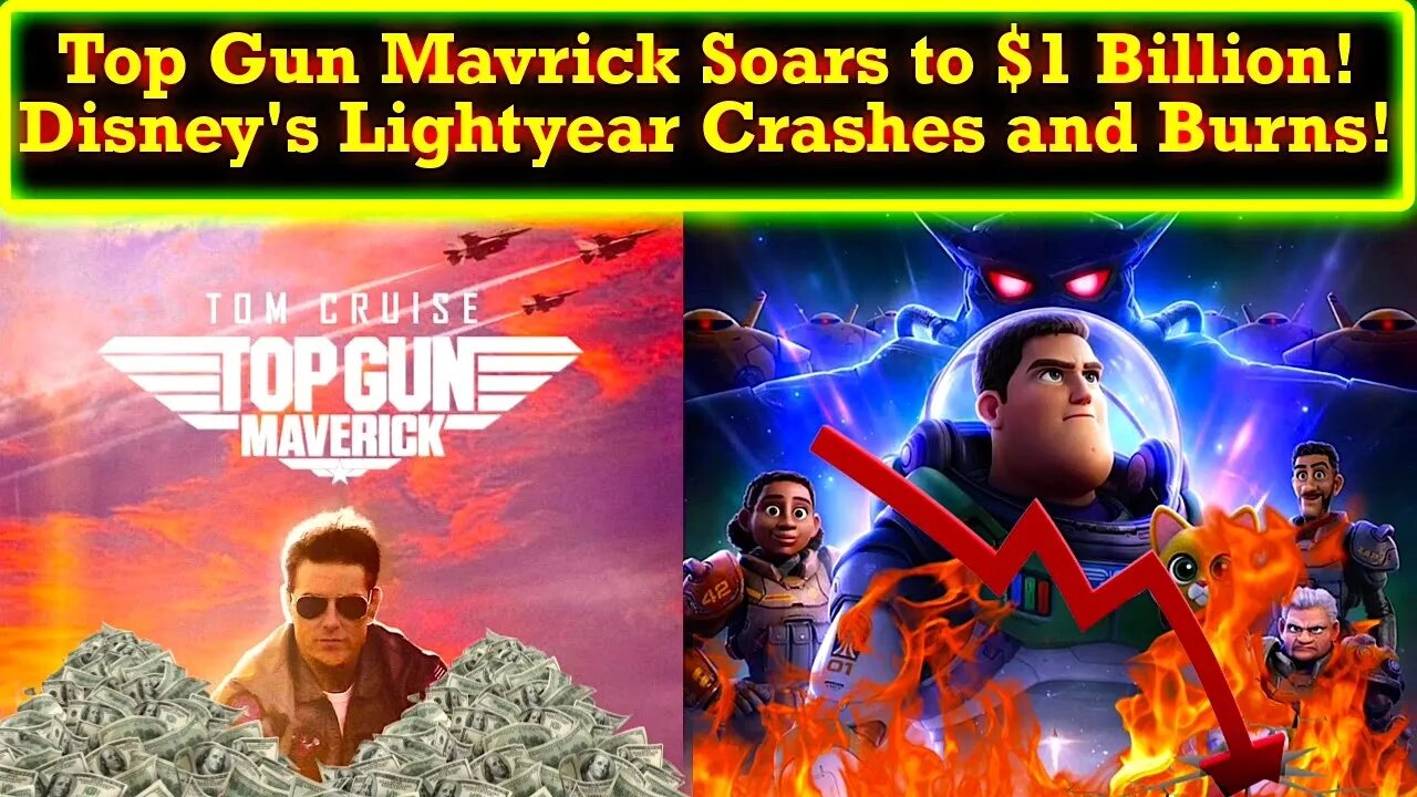 Top Gun Mavrick Hits $1 Billion Worldwide While Lightyear's 2nd Week Drop Off Seals Its Flop Fate!