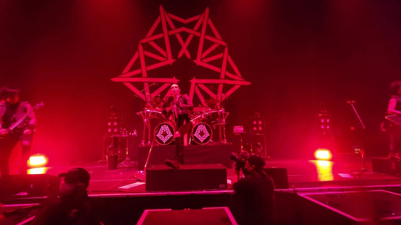 Black Veil Brides in Houston song Scarlet Cross