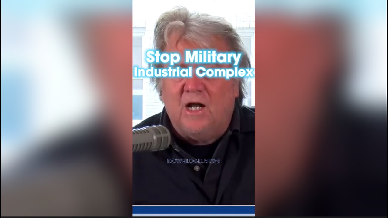 Steve Bannon: Mike Johnson Has To Stop The Military Industrial Complex - 1/12/24