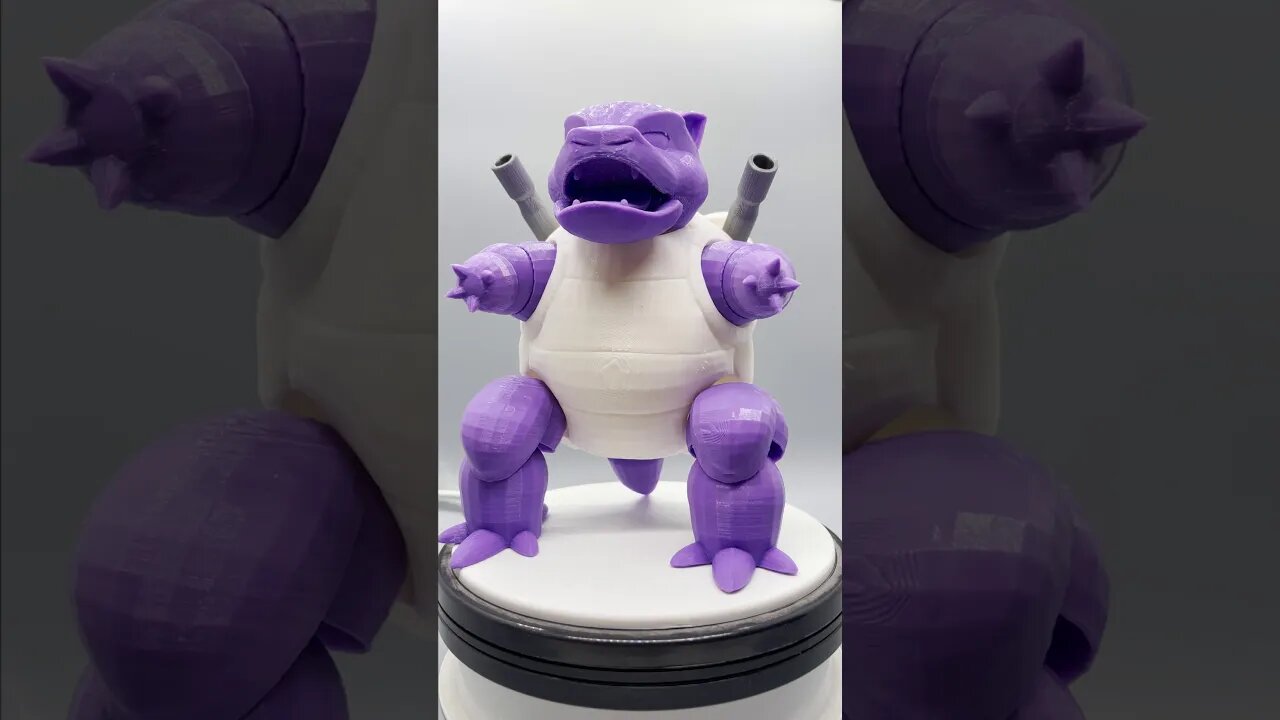 Shiny Blastoise 3D Print Time Lapse #shorts