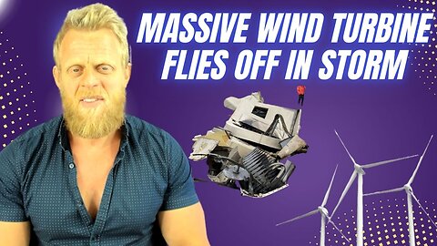 Why you shouldn't stand underneath a wind turbine during a storm..