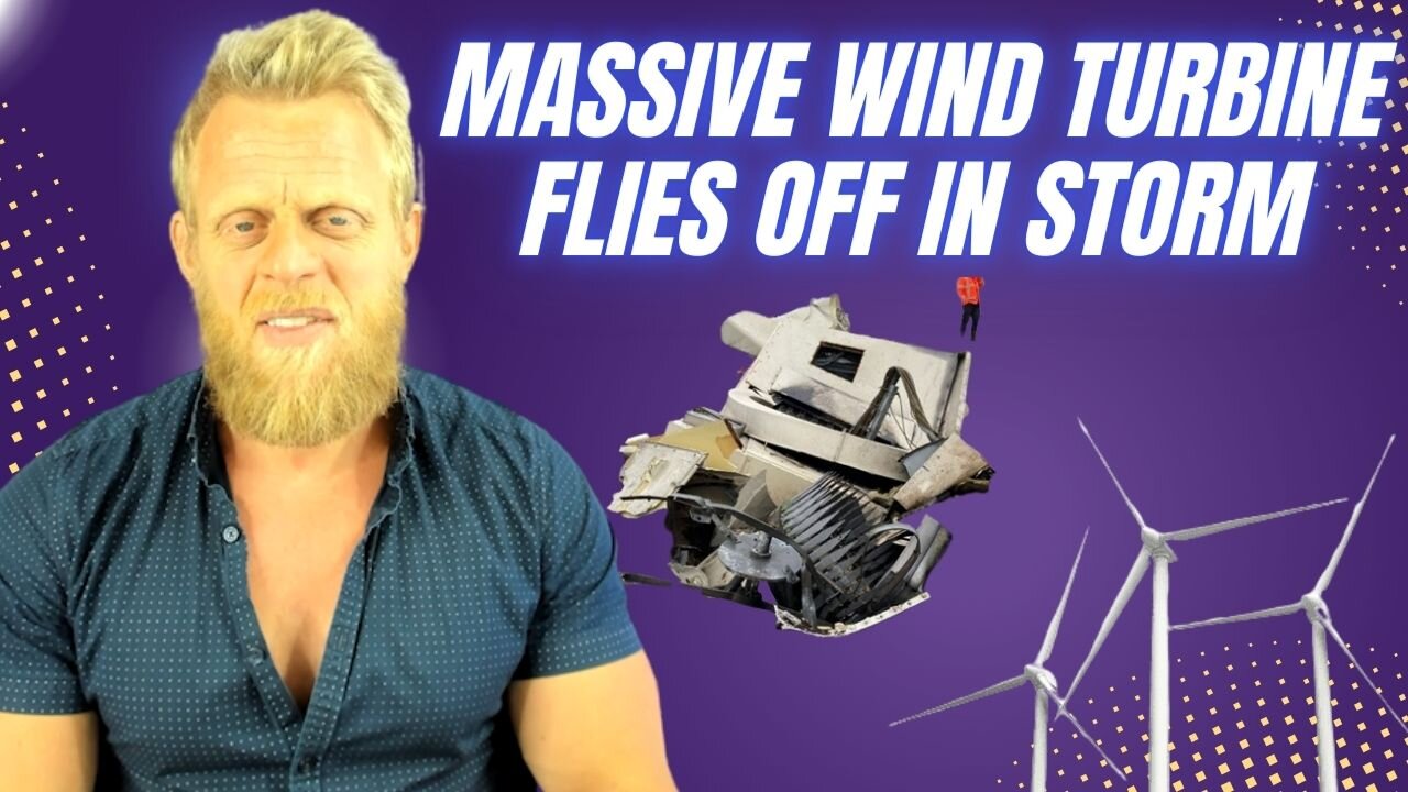 Why you shouldn't stand underneath a wind turbine during a storm..