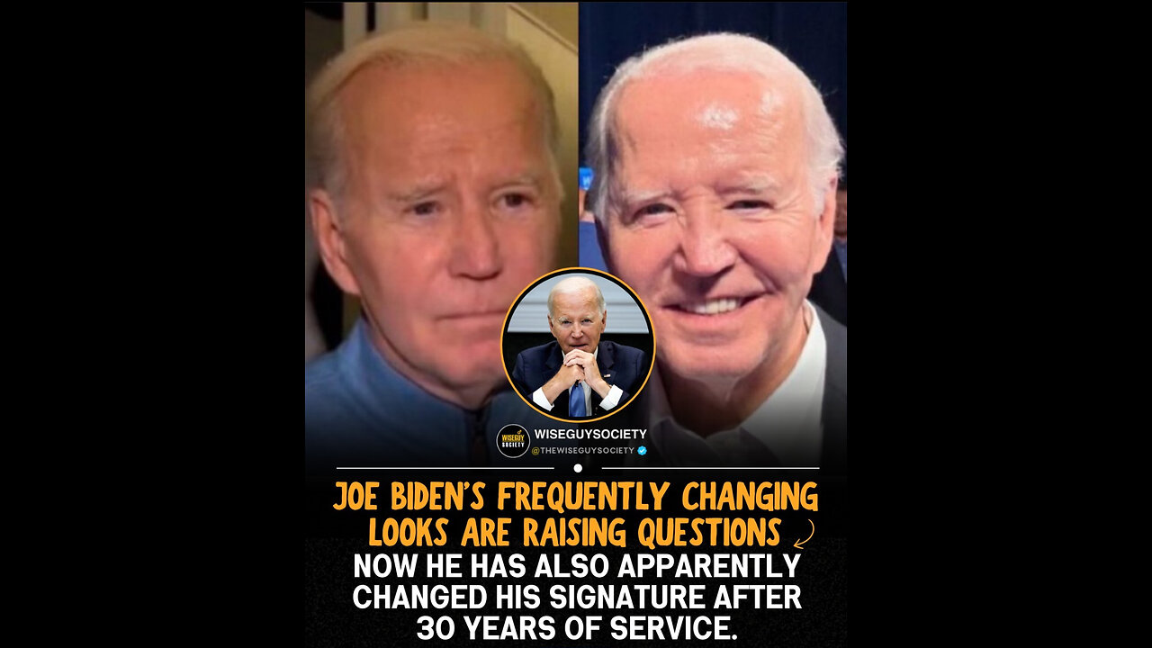 JOE BIDEN’S FREQUENTLY CHANGING LOOKS ARE RAISING QUESTIONS
