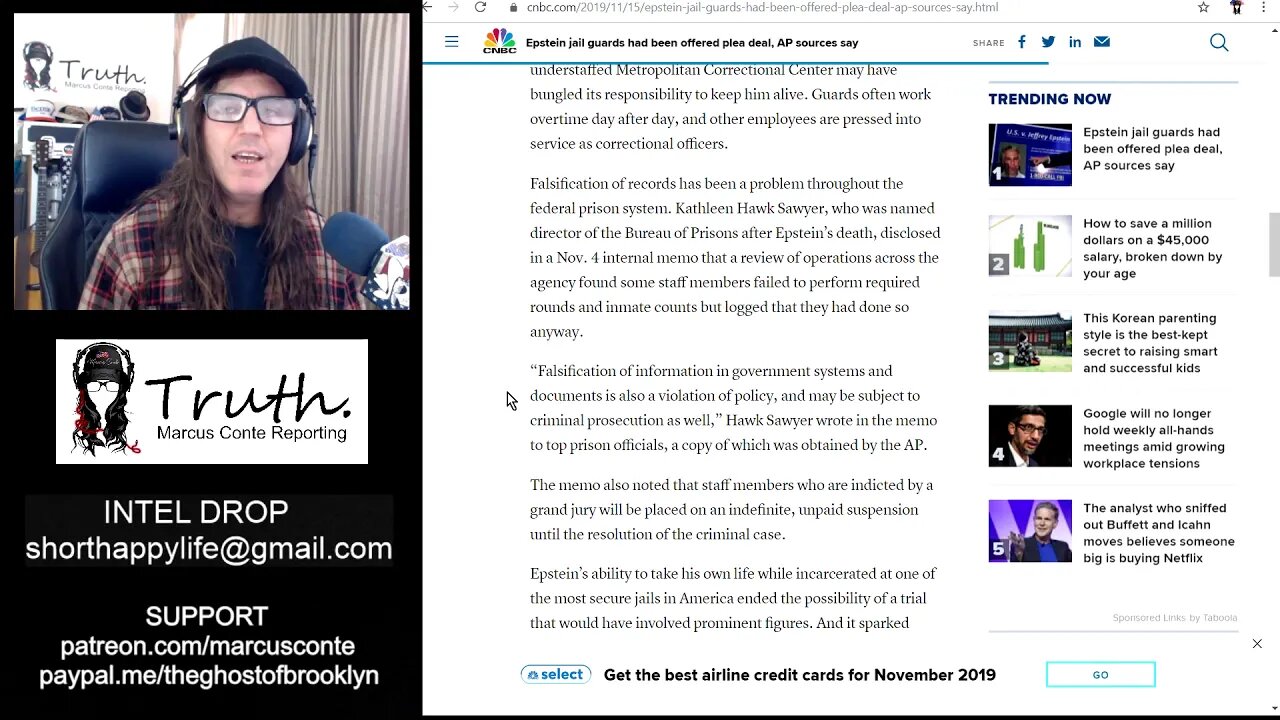 The End is Near for Online Free Speech, US Dollar & Jeffery Epstein Prison Guards