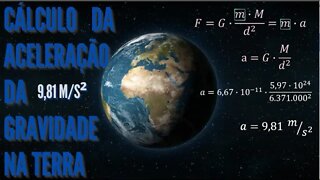 Cálculo da Aceleração da Gravidade na Terra | 9,81 m/s²