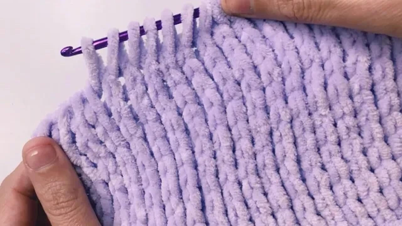 🧶Super Easy Tunisian Crochet Baby Blanket For Beginners