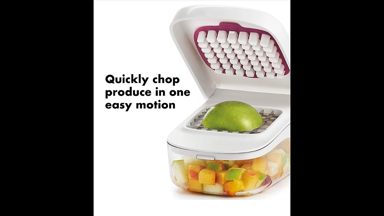 OXO Good Grips Vegetable and Onion Chopper with Easy Pour Opening White