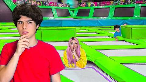 Extreme Camouflage Hide and sike In Trampoline park!