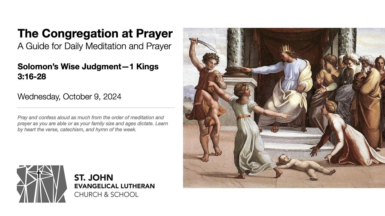 Solomon’s Wise Judgment—1 Kings 3:16-28