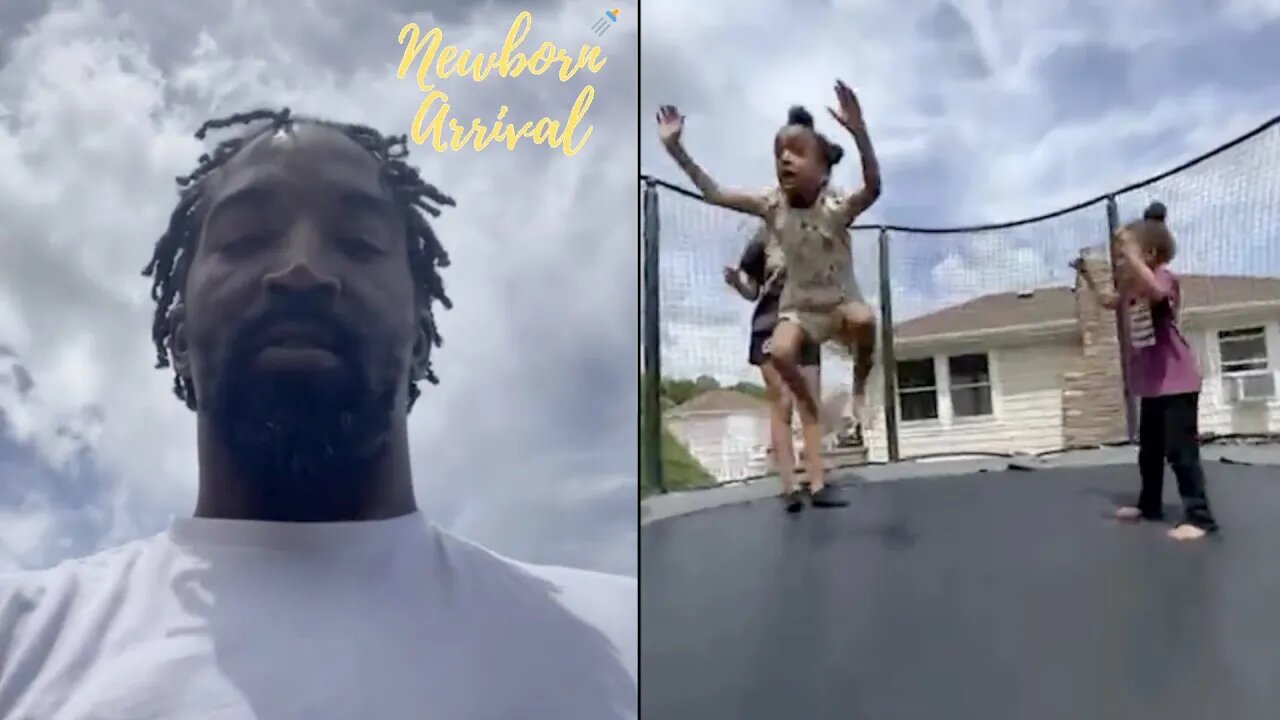 J.R. Smith's Daughters Show Daddy Their Trampoline Skills! 🤸🏽♂️